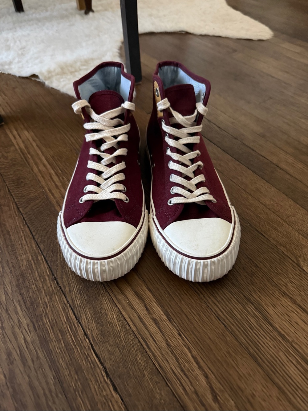P.F. Flyers Center Hi Burgundy High Tops